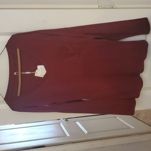 Burgandy top